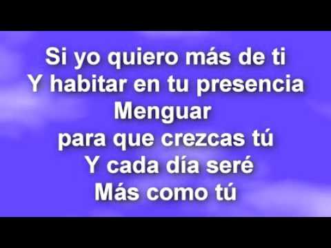 Yo quiero más de ti - Letra