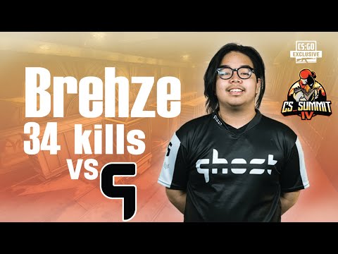 CS:GO POV - Brehze 34 kills vs Ghost on Nuke @ cs_summit 4