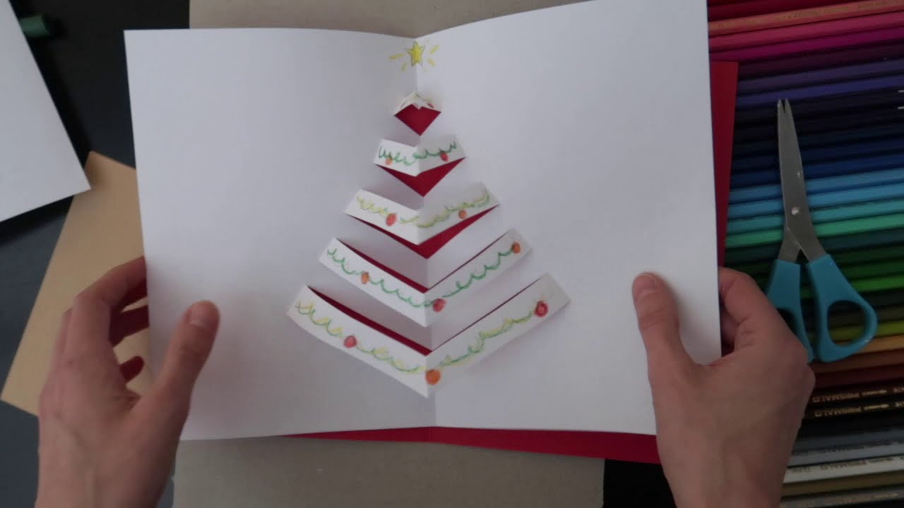 Come realizzare bigliettini pop-up natalizi #popup #DYO #offline #bigliettini #Natale #Christmas