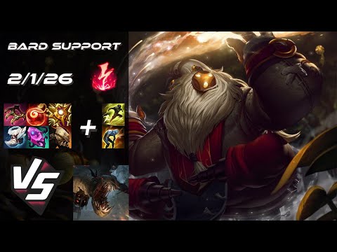SUPPORT Bard vs Fiddlesticks - EU Grandmaster Patch 25.S1.7