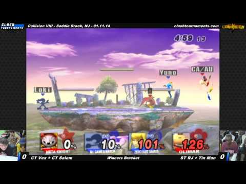 Collision VIII - CT Vex + CT Salem vs ST RJ + Tin Man - SSBB