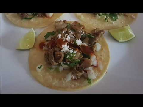KrazyKAT's Tripas Tacos (beef chitterlings)