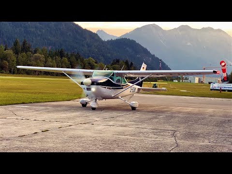 Sunset Rundflug ünern Plansee mit der Cessna