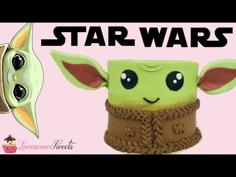 HOW TO MAKE A BABY YODA CAKE / STAR WARS / SATISFYING CAKE DECORATING
