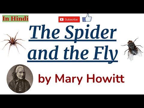 The Spider and the Fly by Mary Howitt - Summary and Line by Line Explanation in Hindi