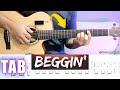 How to Play BEGGIN' (Måneskin) Acoustic Fingerstyle Guitar | Tutorial TAB