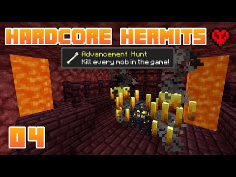 TO THE NETHER! 🔥 | Hardcore Hermits | 04 | Minecraft Mob Hunt Challenge