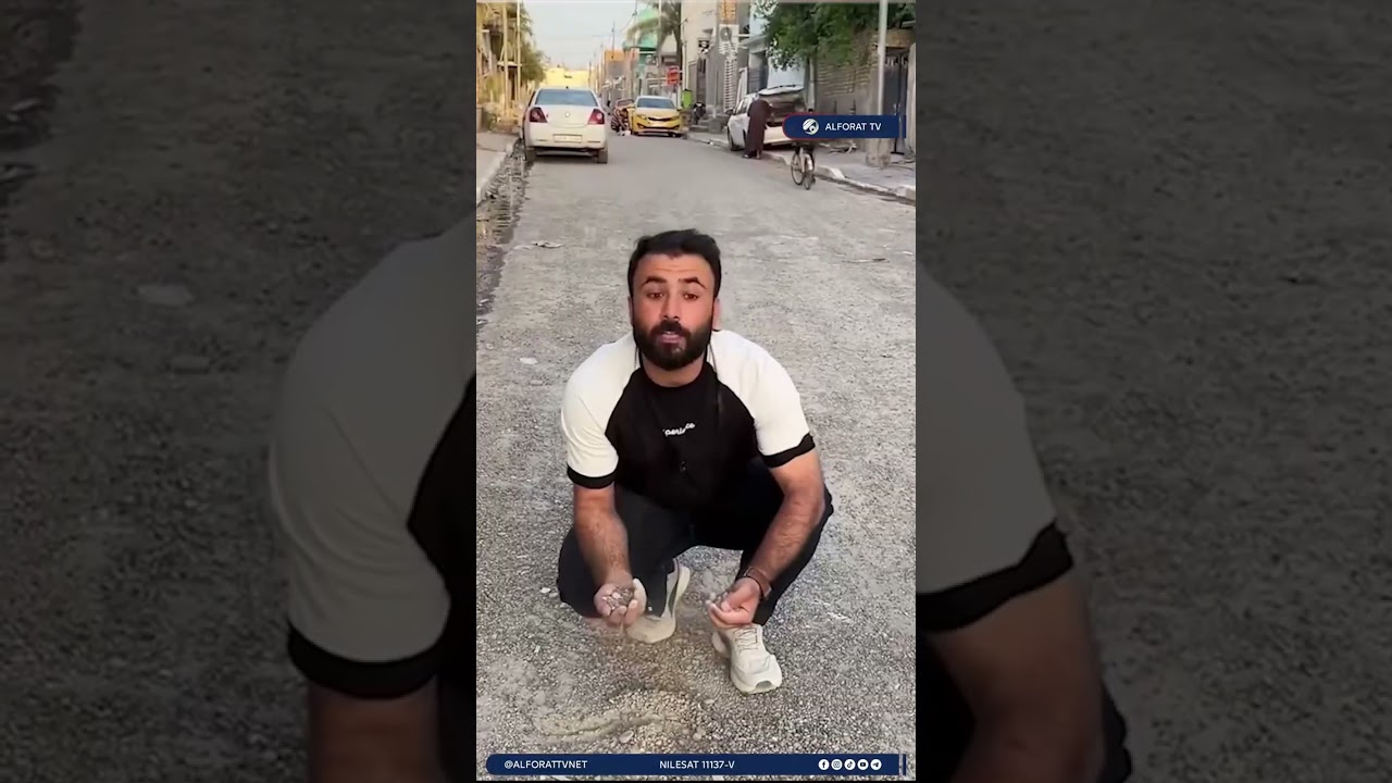 فيديو | بعد أشهر من التبيلط .. الشارع يتهالك من جديد