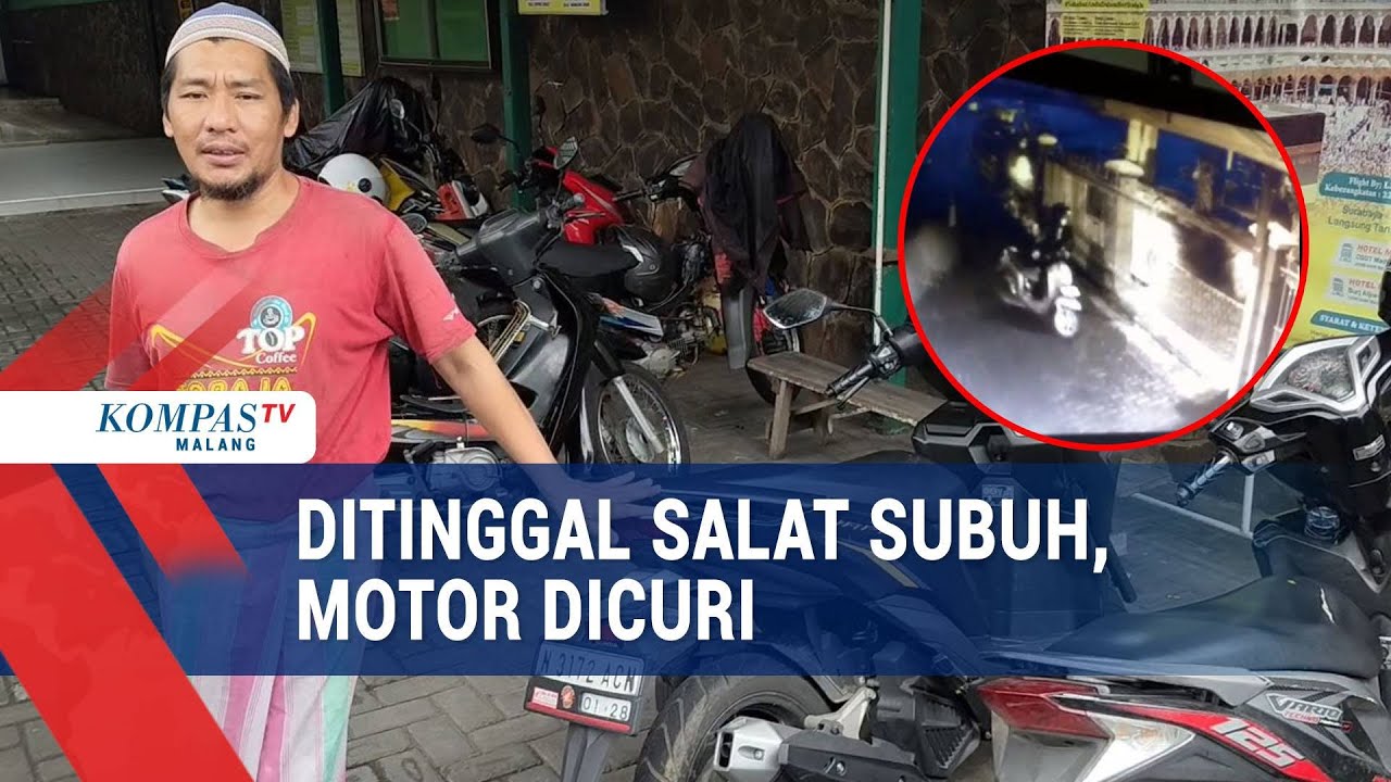 Ditinggal Salat Subuh di Masjid, Motor Milik Jamaah Dicuri
