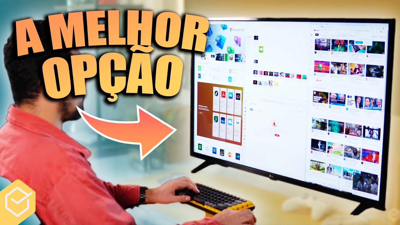 ECONOMIZEI usando TV 4K como MONITOR de PC!  // melhores MODELOS de 2022 para TRABALHAR E JOGAR!