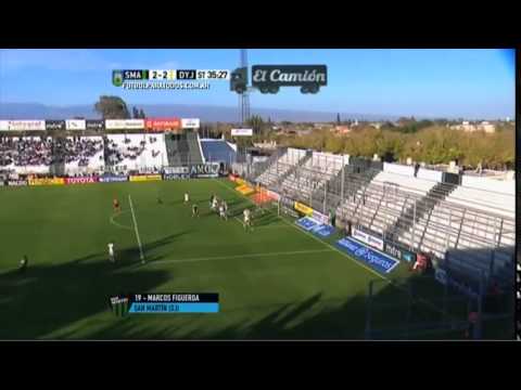Gol de Marcos Figueroa  San Martín SJ 2   Defensa y Justicia