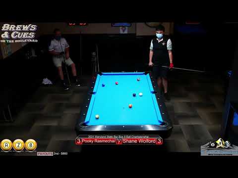 2021 Maryland State Bar Box 9 Ball - Day 2 - Shane Wolford vs. Grai Rasmechai