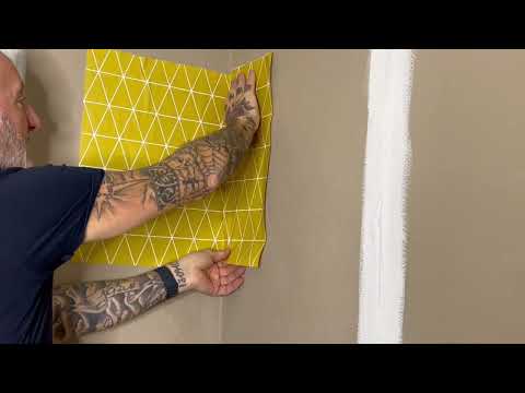 How To  Wallpaper An Internal Corner Part 2