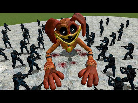 DOGDAY vs 100x S.W.A.T. ARMY - Garry's Mod (Poppy Playtime 3)