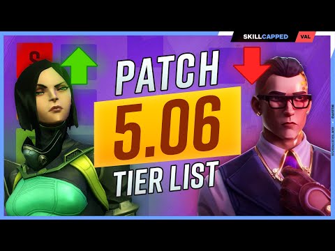 NEW Agent Tier List Patch 5.06 - NEW CHAMPIONS META? - Valorant Guide