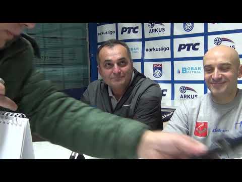 ARKUS liga 13. kolo / RK Kikinda Grindex - RK Rudar / Konferencija za medije