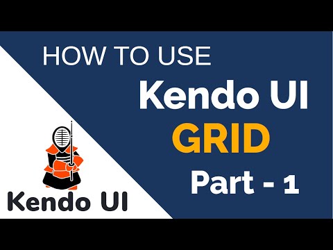 ASP.Net MVC Kendo UI (Kendo UI Grid Part-1) Video