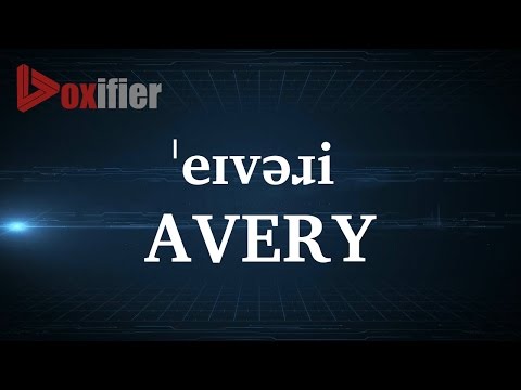How to Pronunce Avery in English - Voxifier.com
