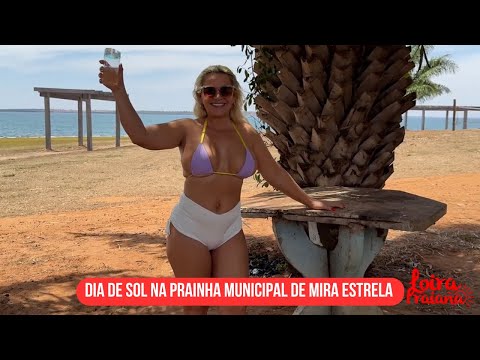 Dia de sol ☀️ na Prainha municipal de Mira Estrela 🤸 