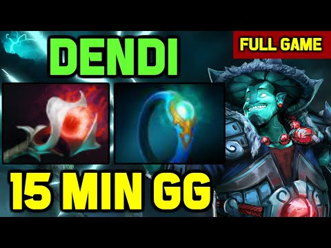 OMG! Dendi Storm spirit MID makes opponent GIVE UP EARLY Game and GG in 15 minutes