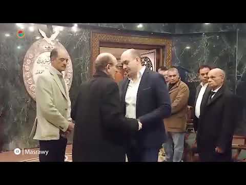 محمد صبحي ودلال عبدالعزيز ونجوم الفن في عزاء حسن عفيفي