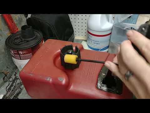 Marine gas tank repair with permatex no. 2.