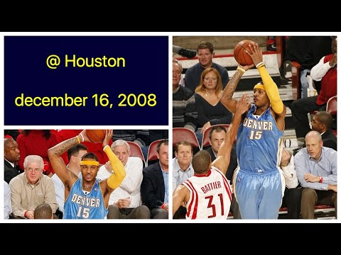 Carmelo Anthony 22 pts @ Houston Rockets Highlights (december 16, 2008)