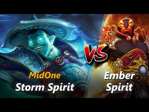 MidOne mid Storm Spirit vs Ember Spirit | First 10 minutes