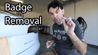 Debadging a Tesla Model 3