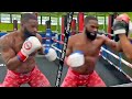 TYRON WOODLEY TRAINING FOR JAKE PAUL REMATCH! BLASTING THE MITTS WITH POWER PUNCHES IN TRAINING