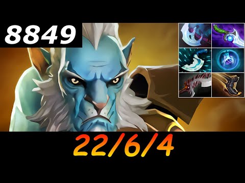 Dota 2 Phantom Lancer 8849 MMR 22/6/4 (Kills/Deaths/Assists) Ranked Full Gameplay