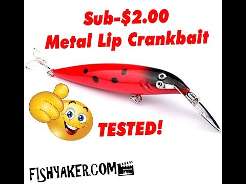 Sub-$2.00 Metal Lip Crankbait Fishing Lure - TESTED!