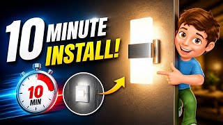 DIY Lighting Hack: Install LED wall sconces in 10 minutes!