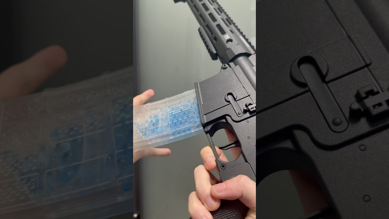 Clear magazines are used in bead blasters #blaster #toys #cod #cosplay