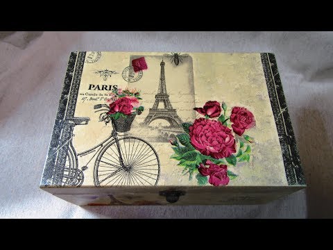 Decoupage para principiantes sin una sola arruga con la técnica del agua
