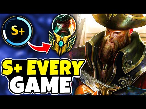 How To Literally 1V5 CARRY Every Game As Gangplank! (Easy S+ Strategy)