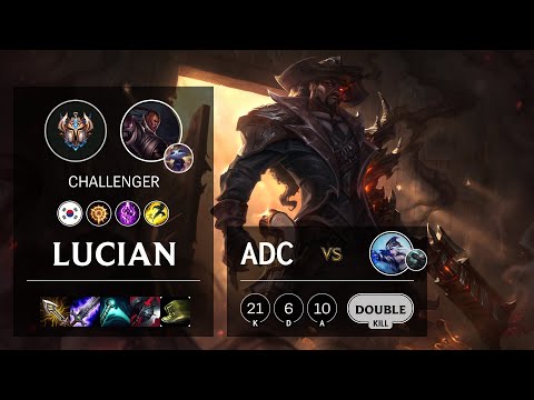 Lucian ADC vs Ashe - KR Challenger Patch 10.15
