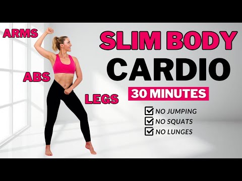 🔥Burn Arm + Leg + Belly Fat🔥30 Min Aerobics Workout🔥All Standing🔥No Squats/ No Lunges🔥No Repeat🔥