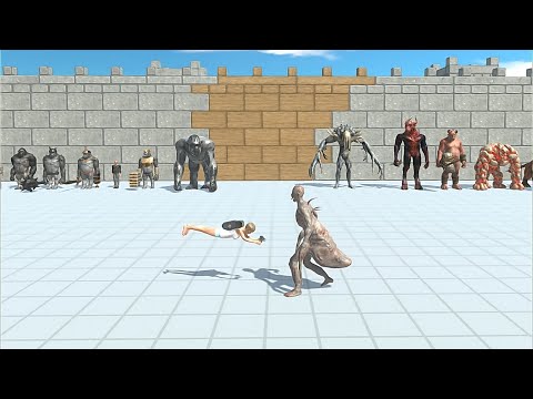 MUTANT PRIMATES + MODERN HUMANS VS INFERNALS - Animal Revolt Battle Simulator
