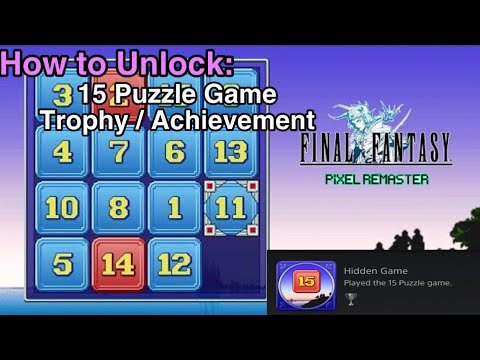 Final Fantasy 1 pixel remaster {PS4/PS5} -  How To Unlock 15 Puzzle Game Trophy/Achievement