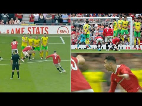 Cristiano Ronaldo Free-kick vs Norwich.