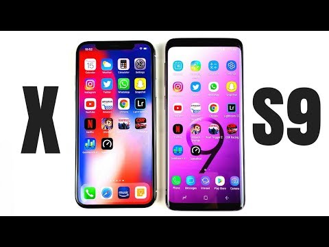 iPhone X vs Galaxy S9 Speed Test!