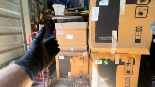 Cutting up brand new condenser coils worth thousands.. sad waste of resources