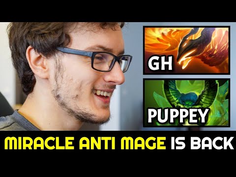 MIRACLE back to Signature Anti Mage — vs Gh & Puppey Dota 2