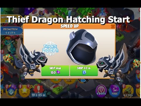 Thief Dragon Hatching Start | Dragon Mania Legends | Magic Challenge Solo Event DML