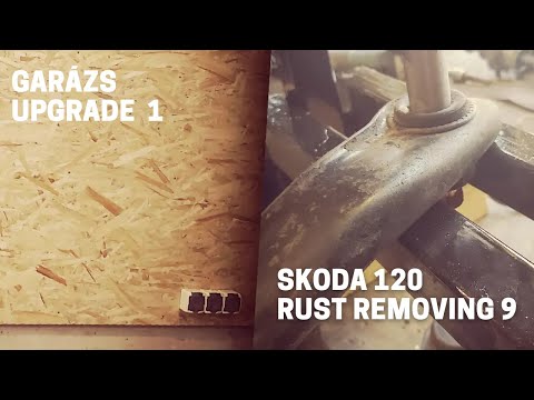 Skoda 120 Rust Removing 9 Garázs upgrade 1