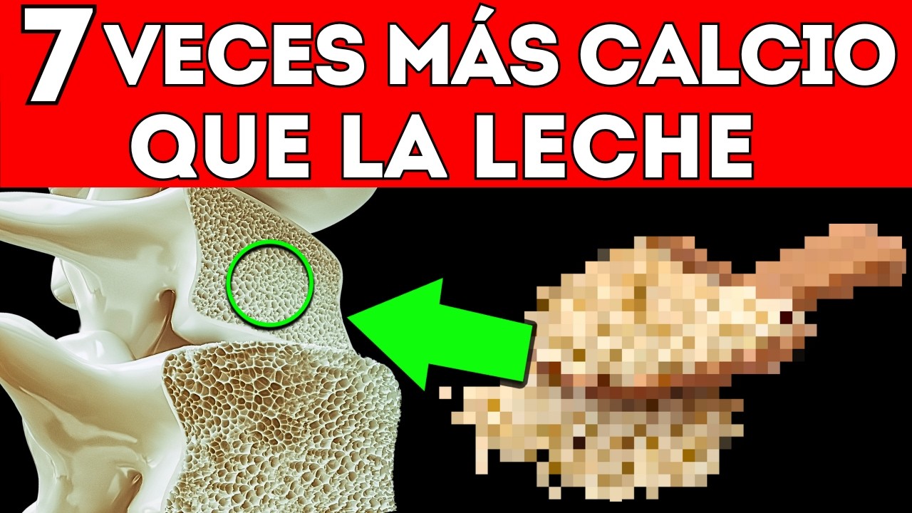 ¡NO MÁS OSTEOPOROSIS! 6 ALIMENTOS que tienen MÁS CALCIO que la LECHE