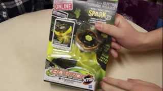 Electro Tornado Pegasus XTS SPARK FX X-61A Unboxing & Review - Beyblade Electro Spark Battlers GLOWS