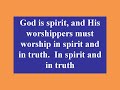 Scripture Memory Songs -- In Spirit and in Truth (John 4:23-24)