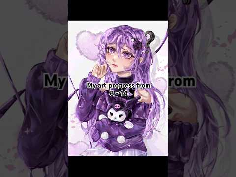 My art journey from 8 - 14 #art #artjourney #progress